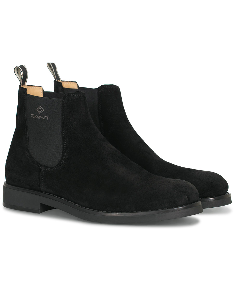 Herr | GANT Oscar Chelsea Boot Black Suede | GANT | Oscar Chelsea Boot Black Suede