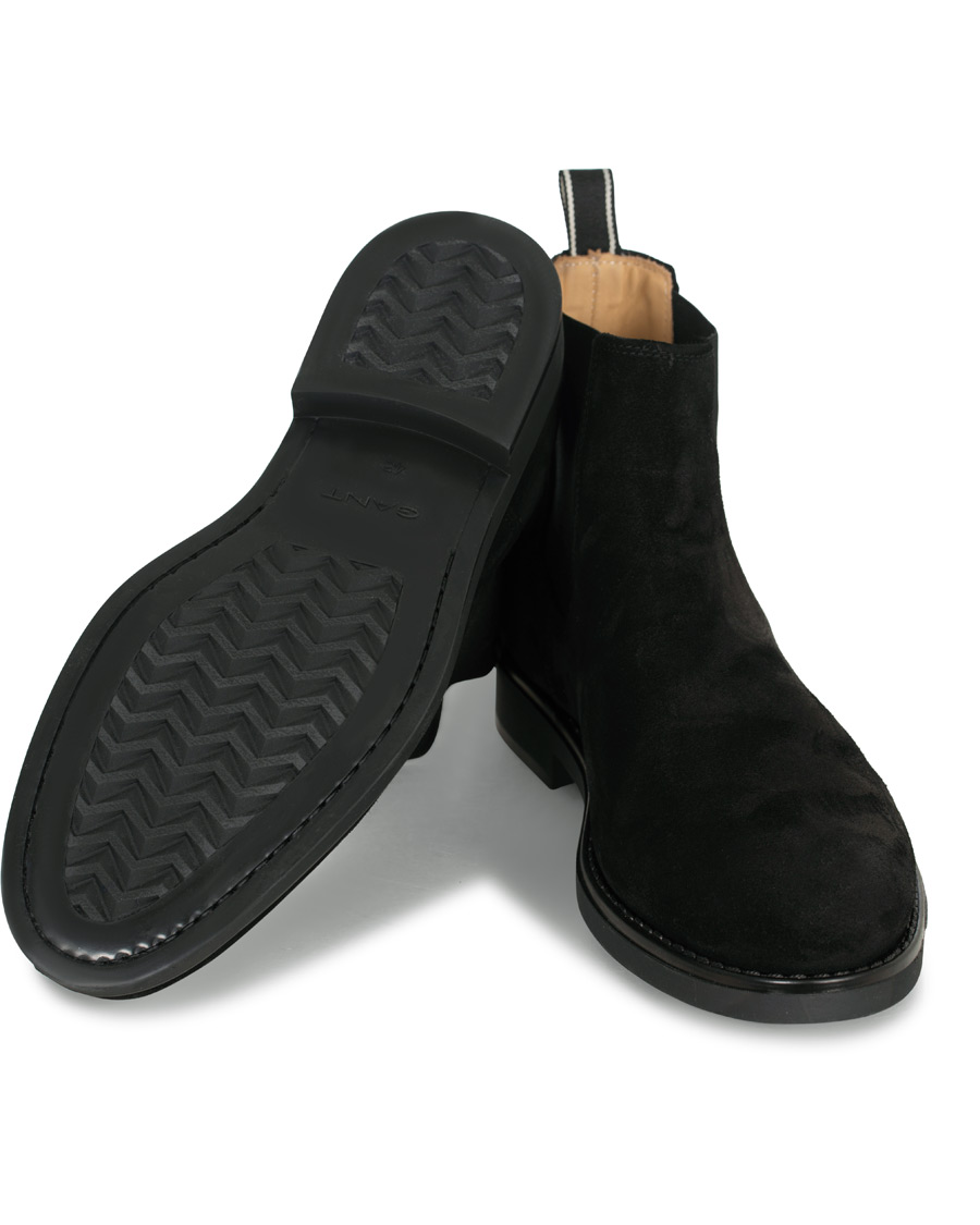 Herr | GANT Oscar Chelsea Boot Black Suede | GANT | Oscar Chelsea Boot Black Suede