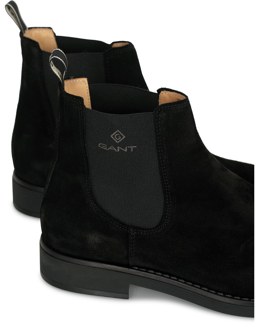 Herr | GANT Oscar Chelsea Boot Black Suede | GANT | Oscar Chelsea Boot Black Suede