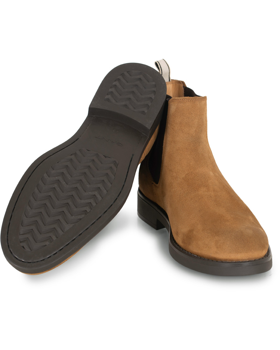 Herr | GANT Oscar Chelsea Boot Cognac Suede | GANT | Oscar Chelsea Boot Cognac Suede