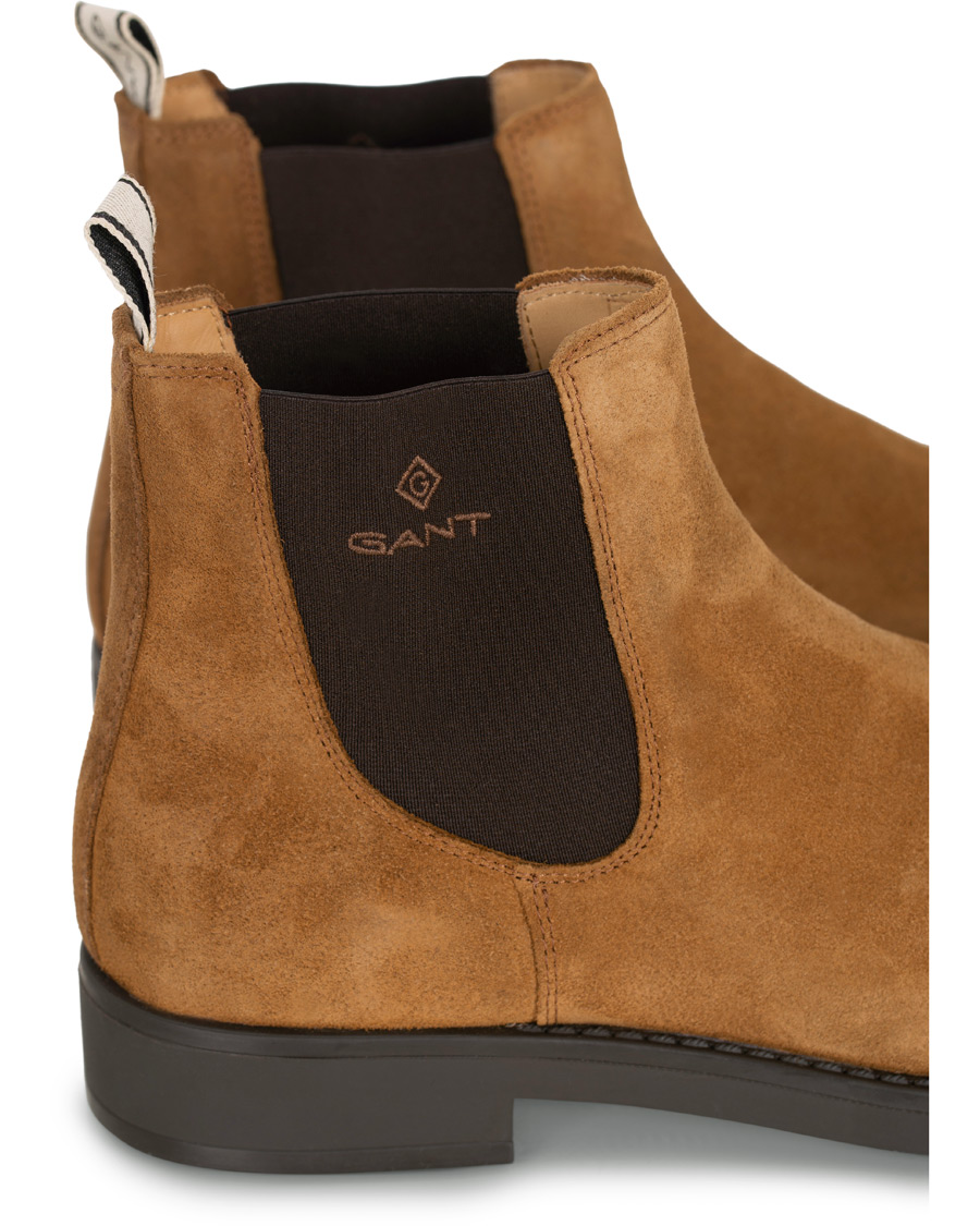 Herr | GANT Oscar Chelsea Boot Cognac Suede | GANT | Oscar Chelsea Boot Cognac Suede