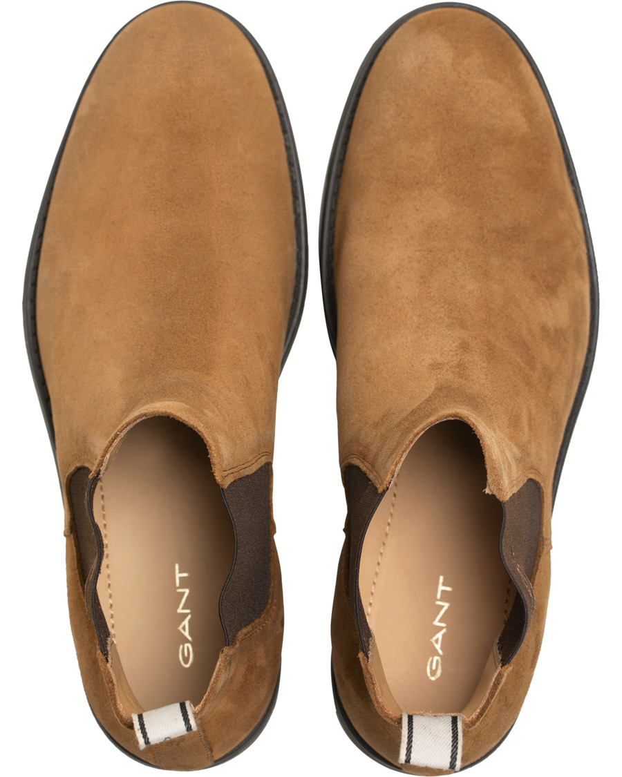Herr | GANT Oscar Chelsea Boot Cognac Suede | GANT | Oscar Chelsea Boot Cognac Suede