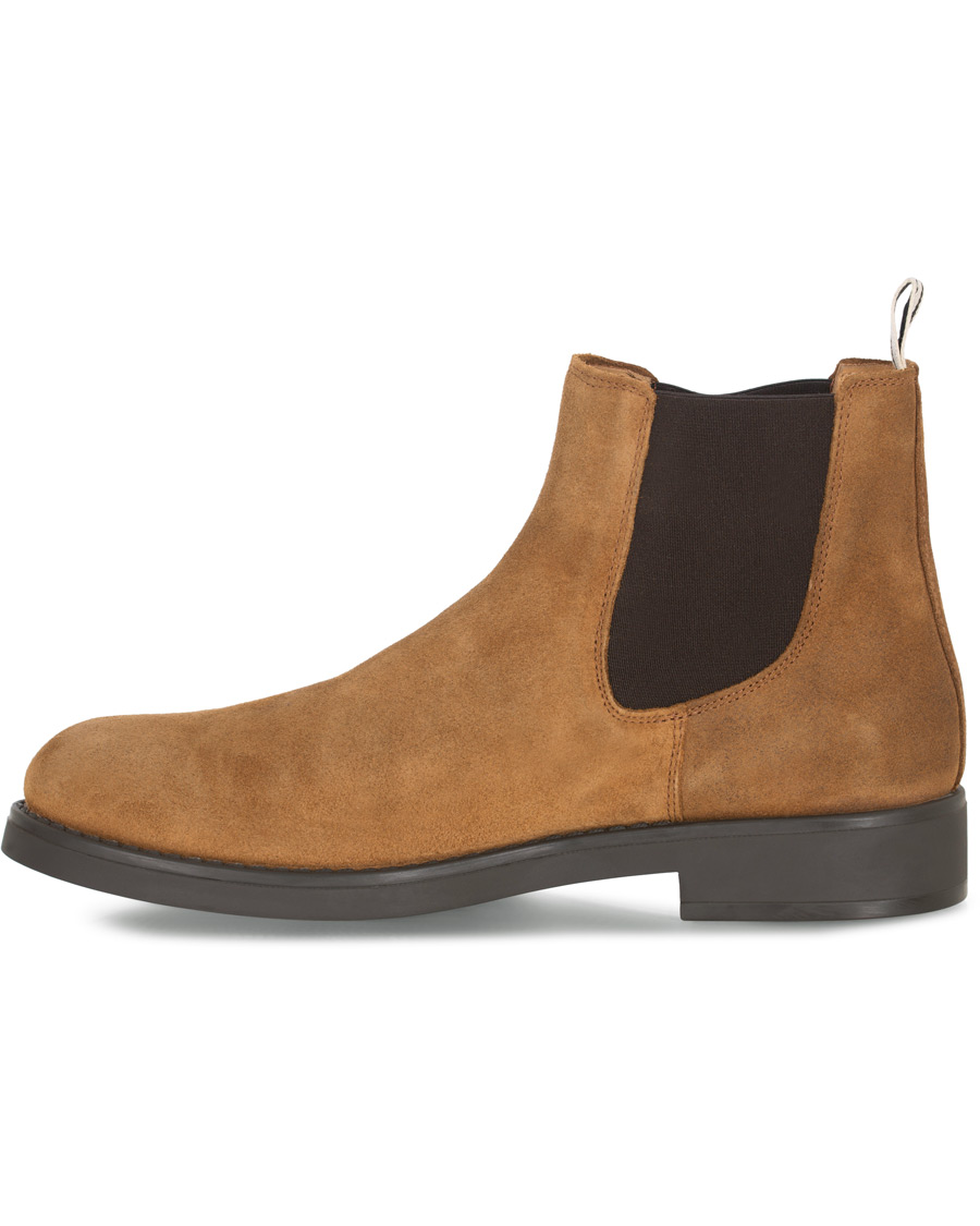 Herr | GANT Oscar Chelsea Boot Cognac Suede | GANT | Oscar Chelsea Boot Cognac Suede