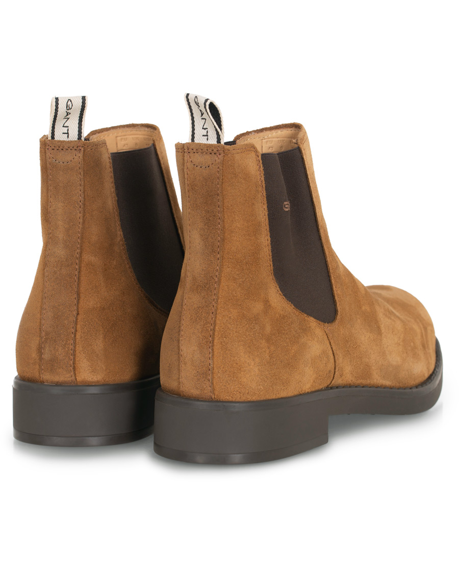 Herr | GANT Oscar Chelsea Boot Cognac Suede | GANT | Oscar Chelsea Boot Cognac Suede