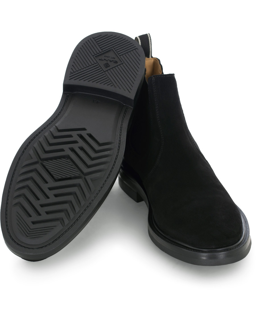 Herr | GANT Fargo Chelsea Boot Black Suede | GANT | Fargo Chelsea Boot Black Suede