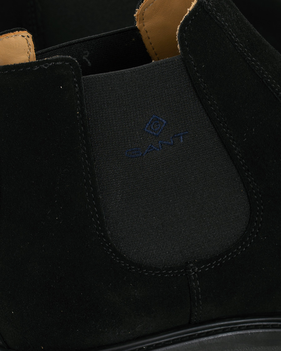 Herr | GANT Fargo Chelsea Boot Black Suede | GANT | Fargo Chelsea Boot Black Suede