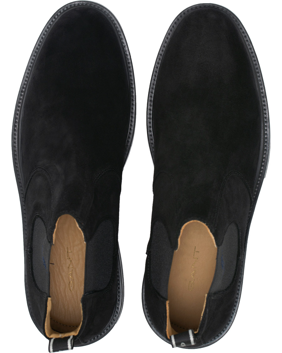 Herr | GANT Fargo Chelsea Boot Black Suede | GANT | Fargo Chelsea Boot Black Suede
