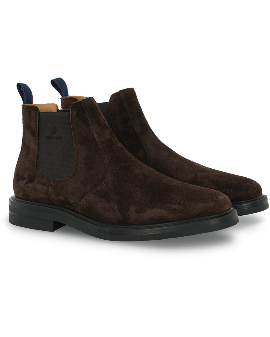 Herr | GANT Fargo Chelsea Boot Dark Brown Suede | GANT | Fargo Chelsea Boot Dark Brown Suede