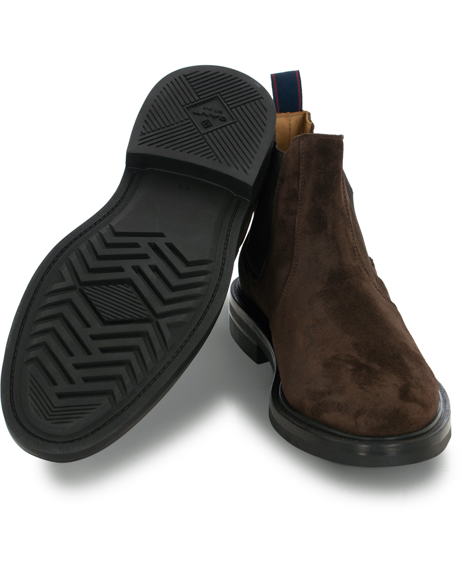 Herr | GANT Fargo Chelsea Boot Dark Brown Suede | GANT | Fargo Chelsea Boot Dark Brown Suede