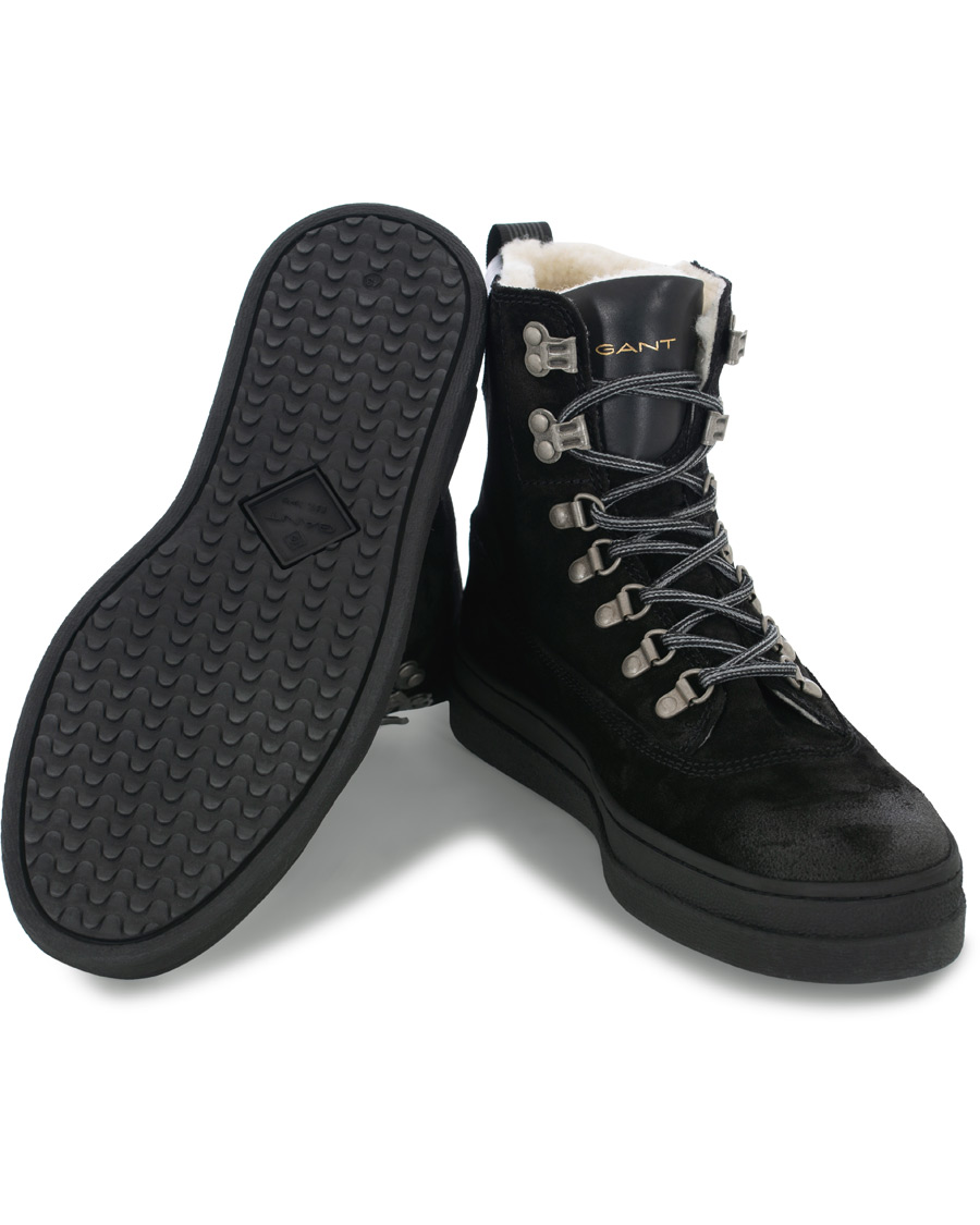 Herr | GANT Creek Wool Lined Boot Black Suede | GANT | Creek Wool Lined Boot Black Suede