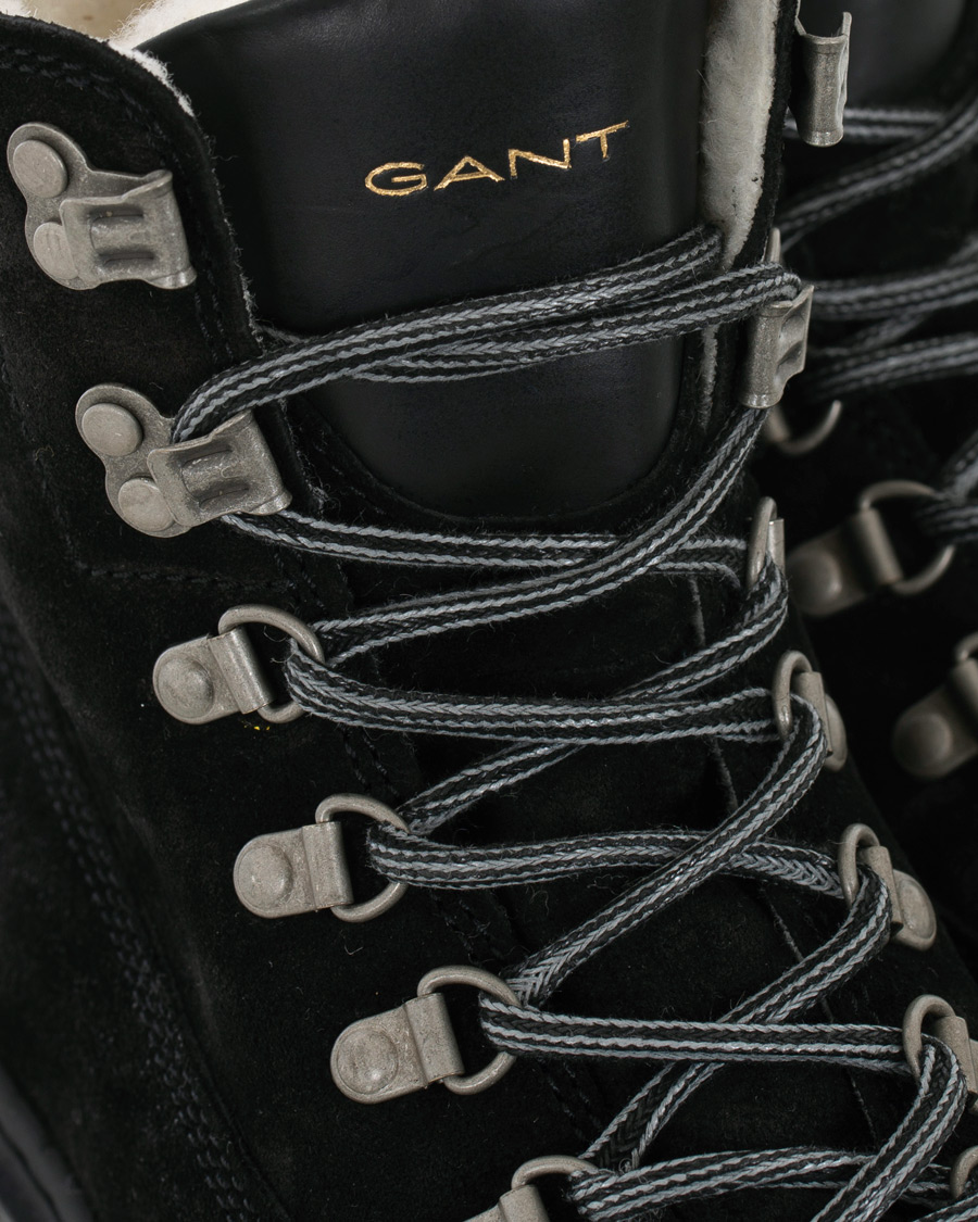 Herr | GANT Creek Wool Lined Boot Black Suede | GANT | Creek Wool Lined Boot Black Suede