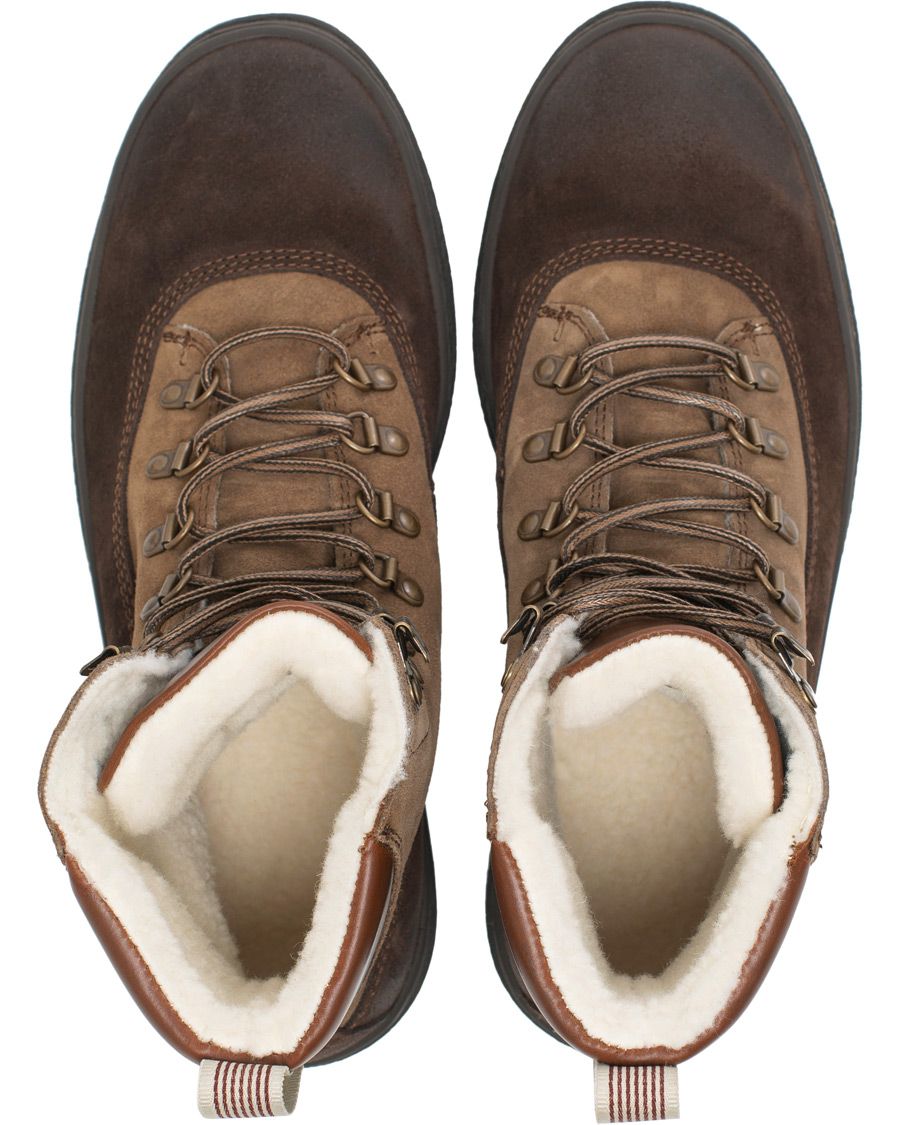 Herr | GANT Creek Wool Lined Boot Dark Brown Suede | GANT | Creek Wool Lined Boot Dark Brown Suede