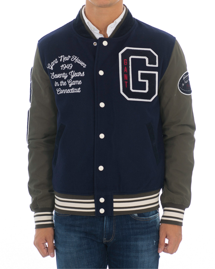 Herr | Jackor | GANT | Varsity Jacket Marine