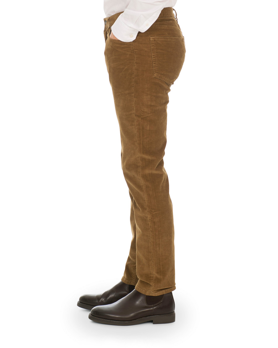 Herr | Byxor | GANT | Slim Fit Corduroy 5-Pocket Jeans Warm Khaki
