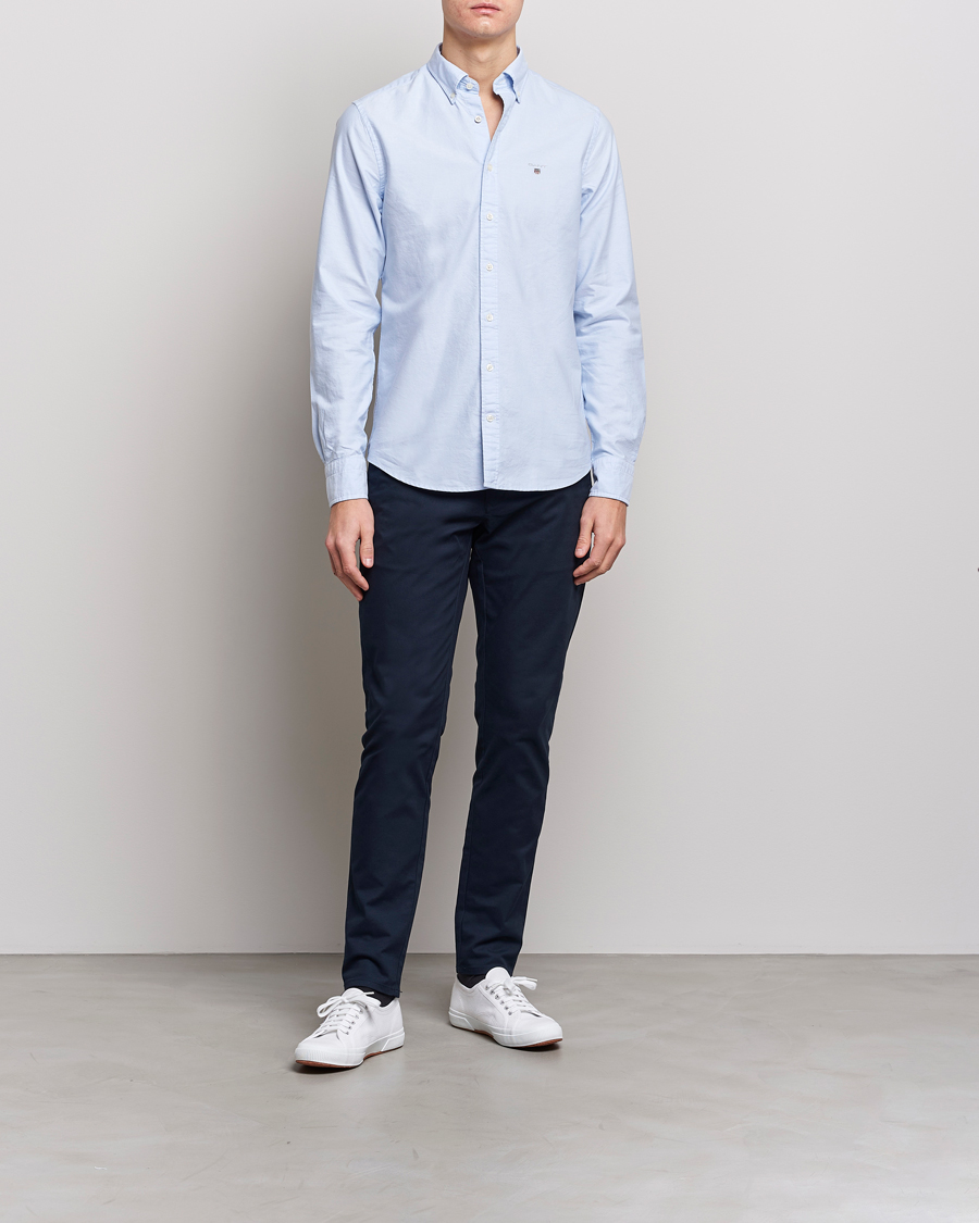 Herr | Byxor | GANT | Slim Fit Tech Prep Chino Marine
