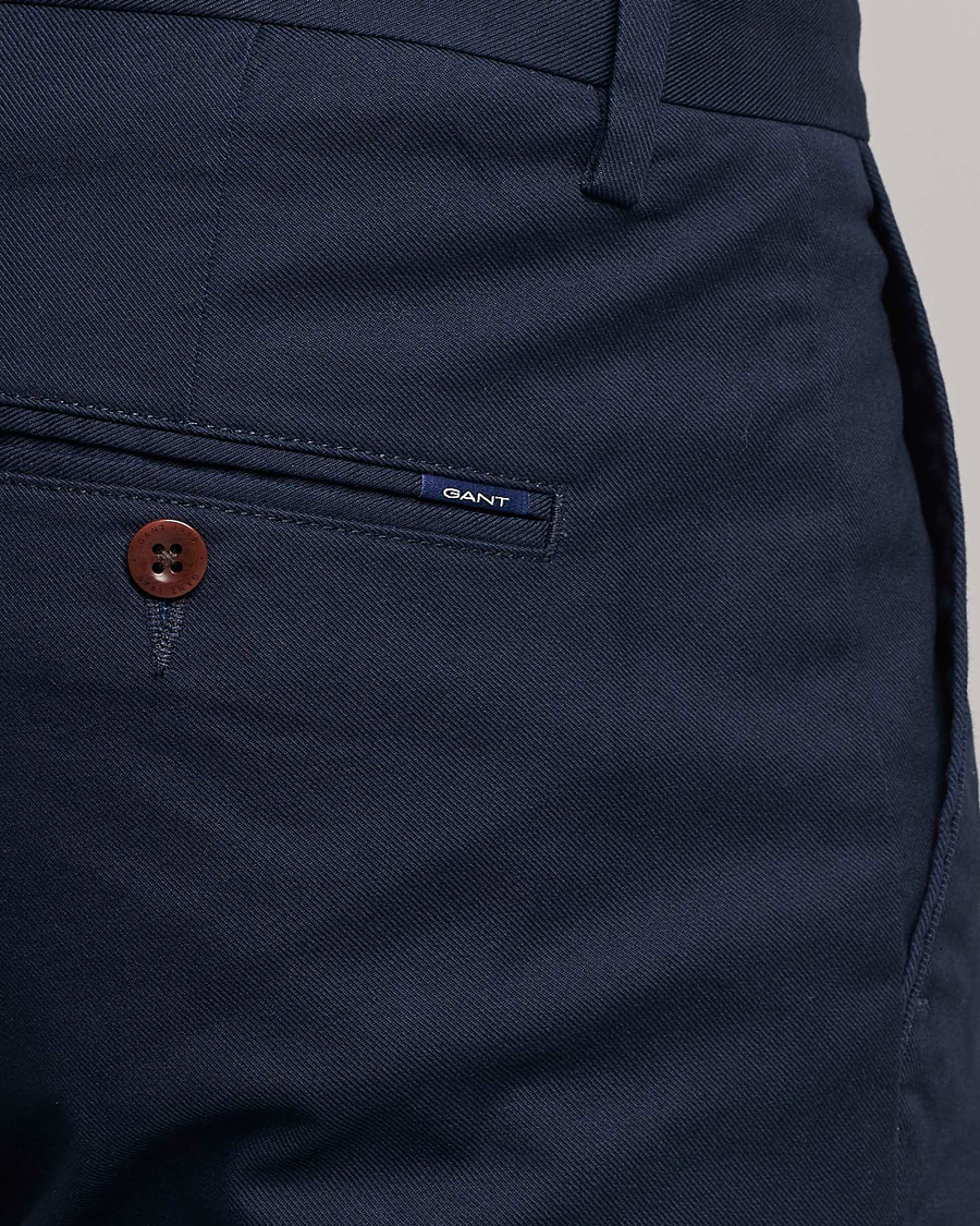 Herr | Byxor | GANT | Slim Fit Tech Prep Chino Marine