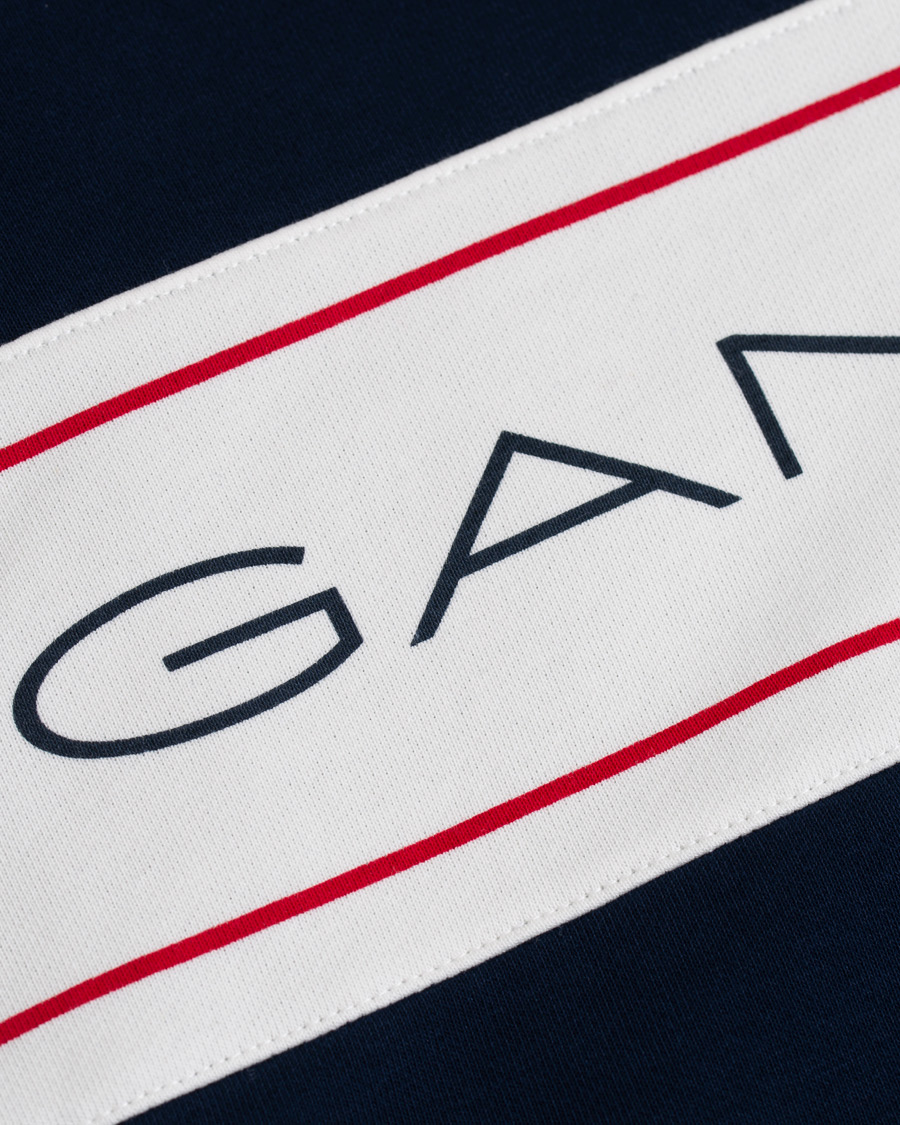 Herr | Tröjor | GANT | Archive Hoodie Evening Blue