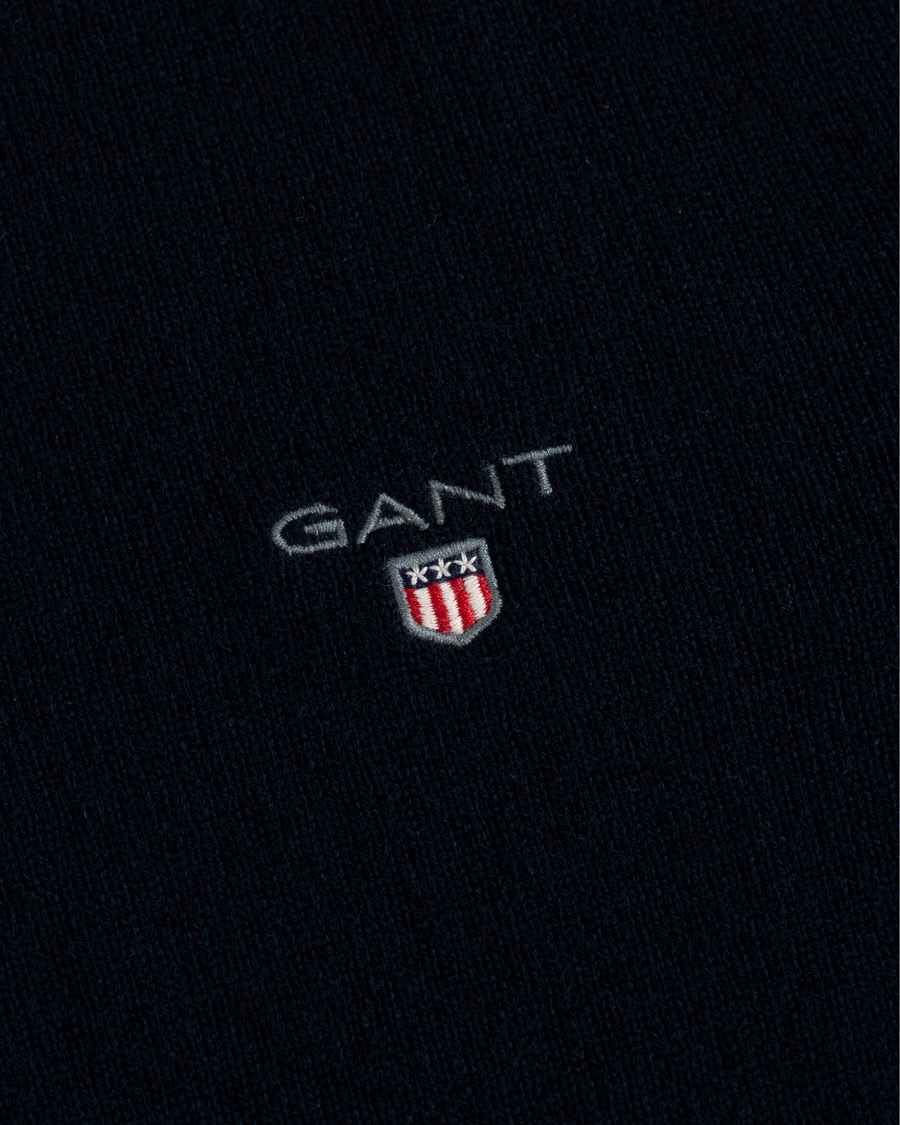 Herr | Tröjor | GANT | Lambswool Crew Neck Pullover Marine