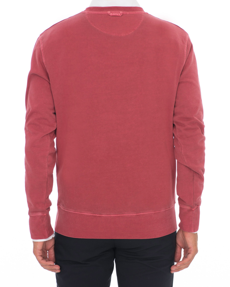 Herr | Tröjor | GANT | Winter Faded Crew Neck Sweatshirt Mahogany Red