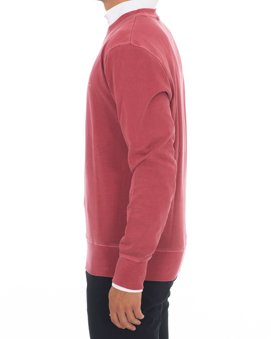 Herr | Tröjor | GANT | Winter Faded Crew Neck Sweatshirt Mahogany Red