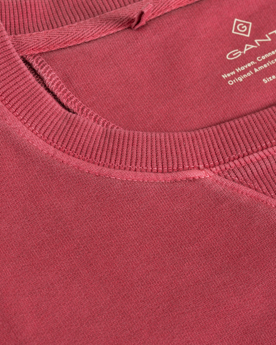 Herr | Tröjor | GANT | Winter Faded Crew Neck Sweatshirt Mahogany Red