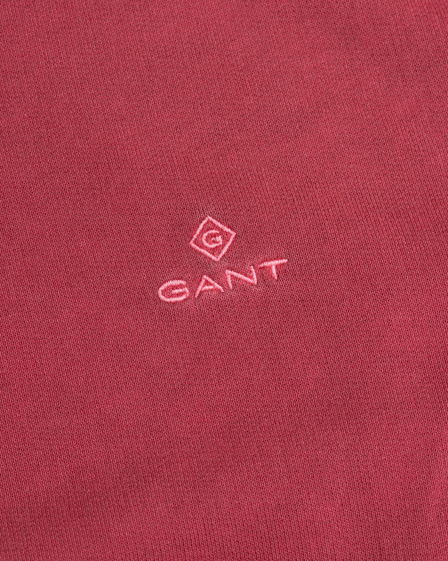 Herr | Tröjor | GANT | Winter Faded Crew Neck Sweatshirt Mahogany Red