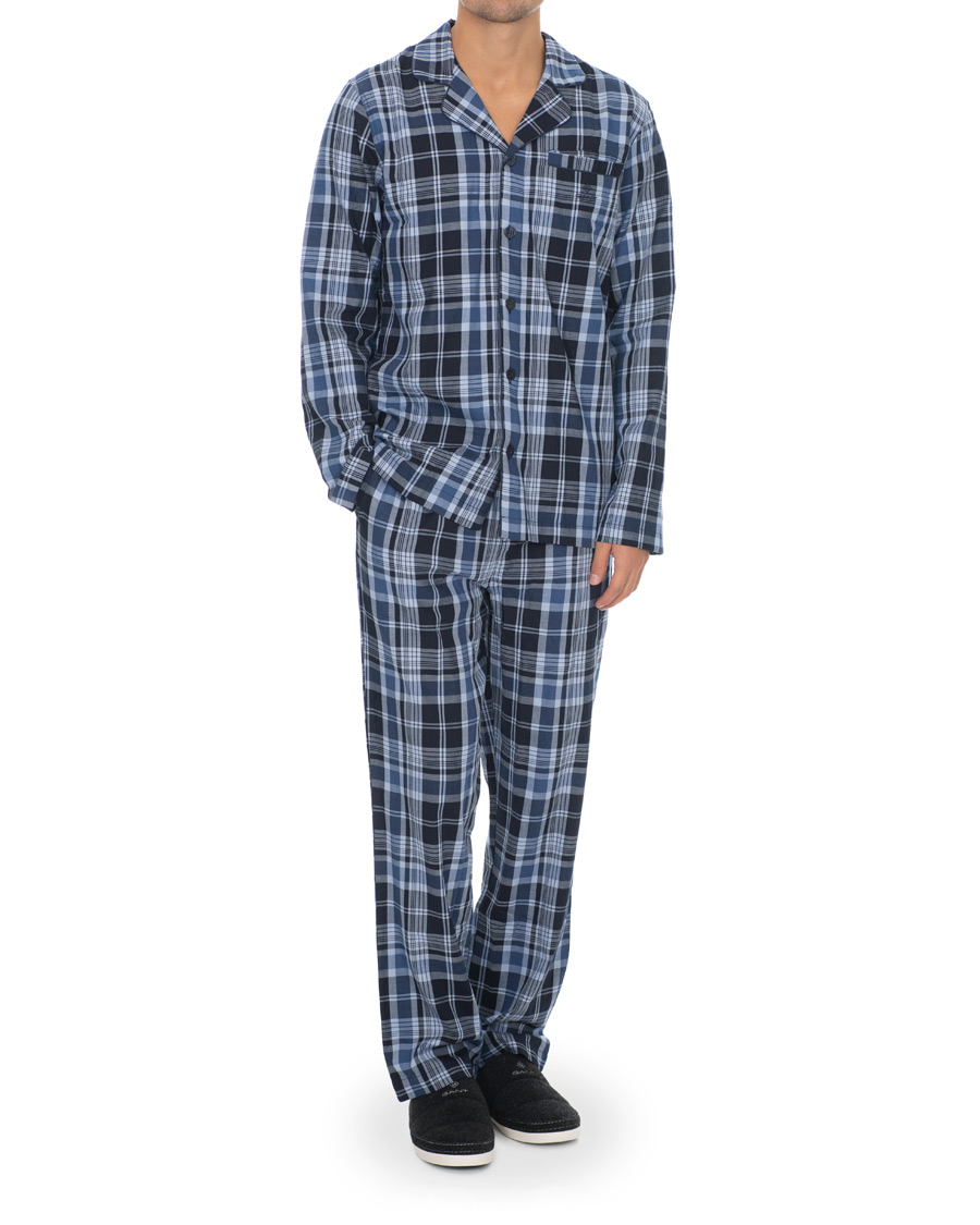Herr | Pyjamas & Morgonrockar | GANT | Check Pyjama Set Vintage Blue