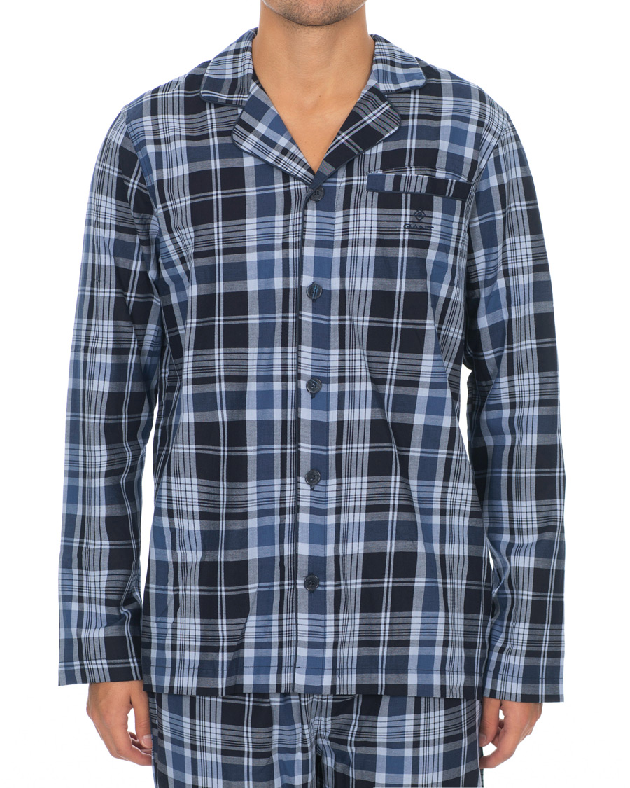 Herr | Pyjamas & Morgonrockar | GANT | Check Pyjama Set Vintage Blue