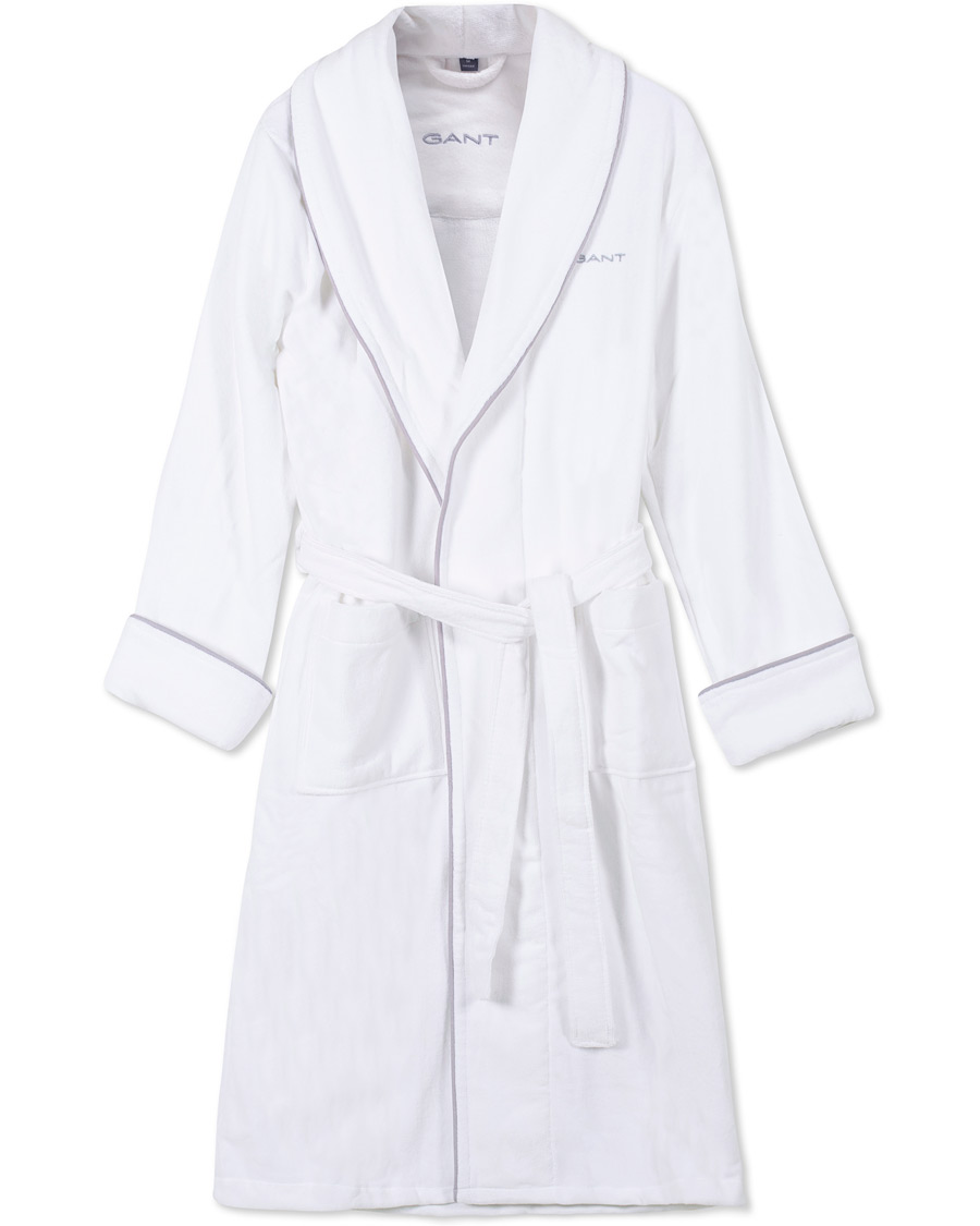 Herr | Pyjamas & Morgonrockar | GANT | Premium Velour Robe White