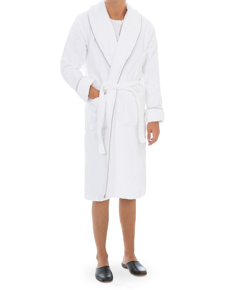 Herr | Pyjamas & Morgonrockar | GANT | Premium Velour Robe White