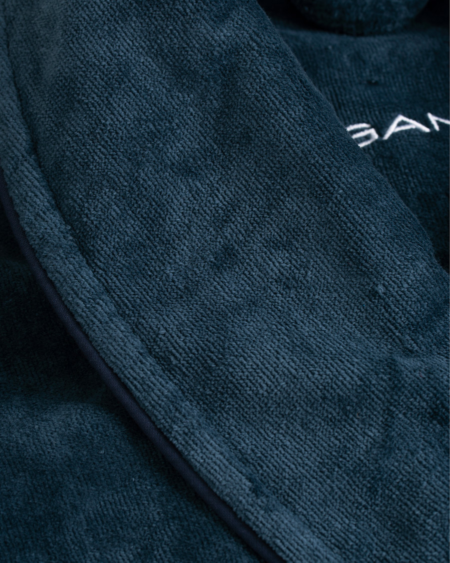 Herr | Pyjamas & Morgonrockar | GANT | Premium Velour Robe Evening Blue