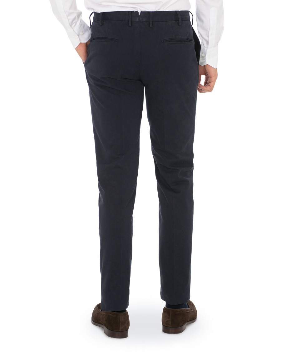 Herr | Byxor | Incotex | Slim Fit Comfort Chino Navy