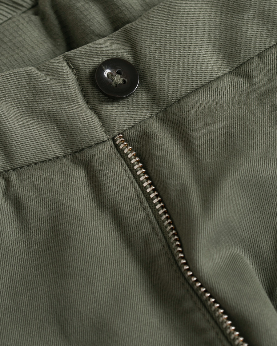 Herr | Byxor | Incotex | Slim Fit Comfort Chino Forest Green