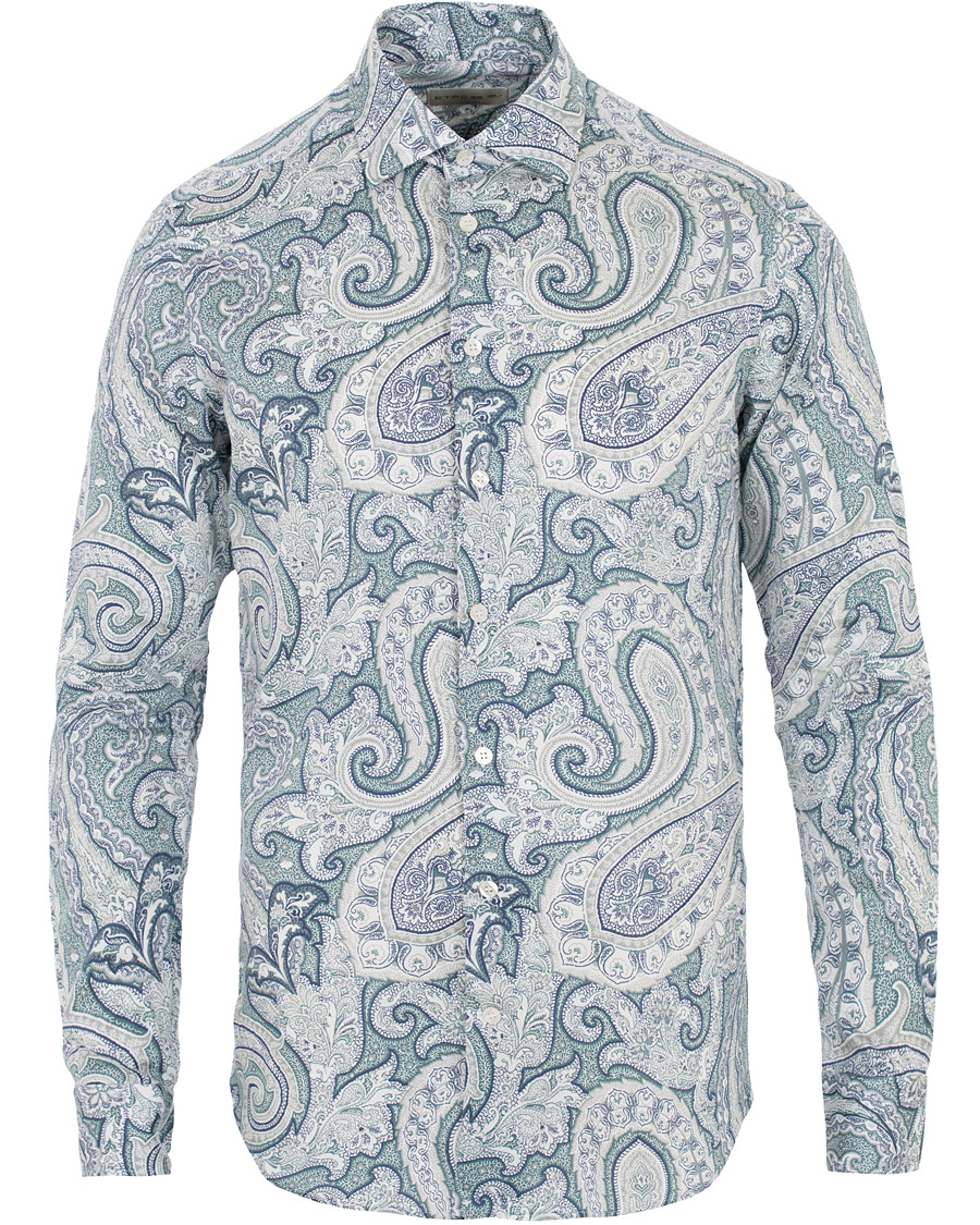 Herr | Skjortor | Etro | Mercurio Tonal Paisley Shirt White