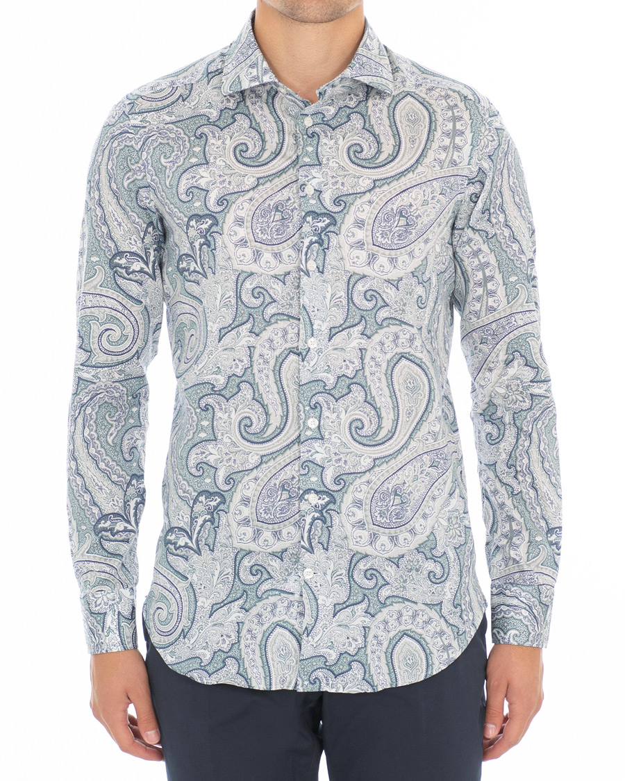 Herr | Skjortor | Etro | Mercurio Tonal Paisley Shirt White