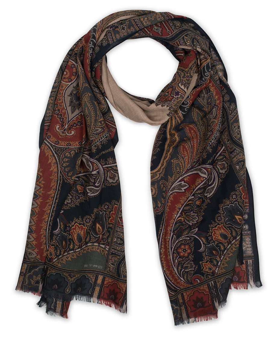 Herr | Etro Wool/Yak Paisley Scarf Cream | Etro | Wool/Yak Paisley Scarf Cream