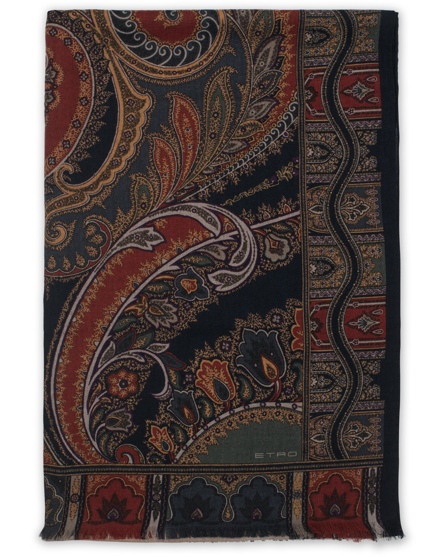 Herr | Etro Wool/Yak Paisley Scarf Cream | Etro | Wool/Yak Paisley Scarf Cream