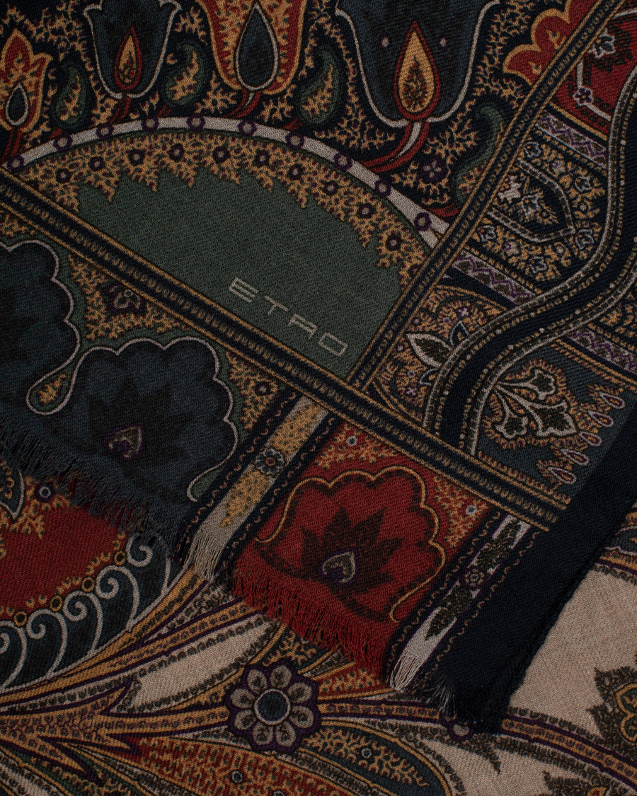 Herr | Etro Wool/Yak Paisley Scarf Cream | Etro | Wool/Yak Paisley Scarf Cream