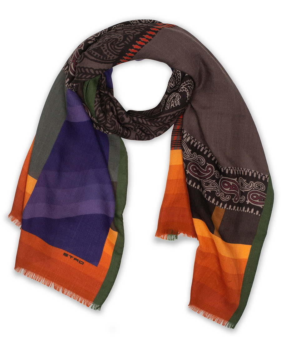 Herr | Etro Wool/Silk Scarf Orange | Etro | Wool/Silk Scarf Orange