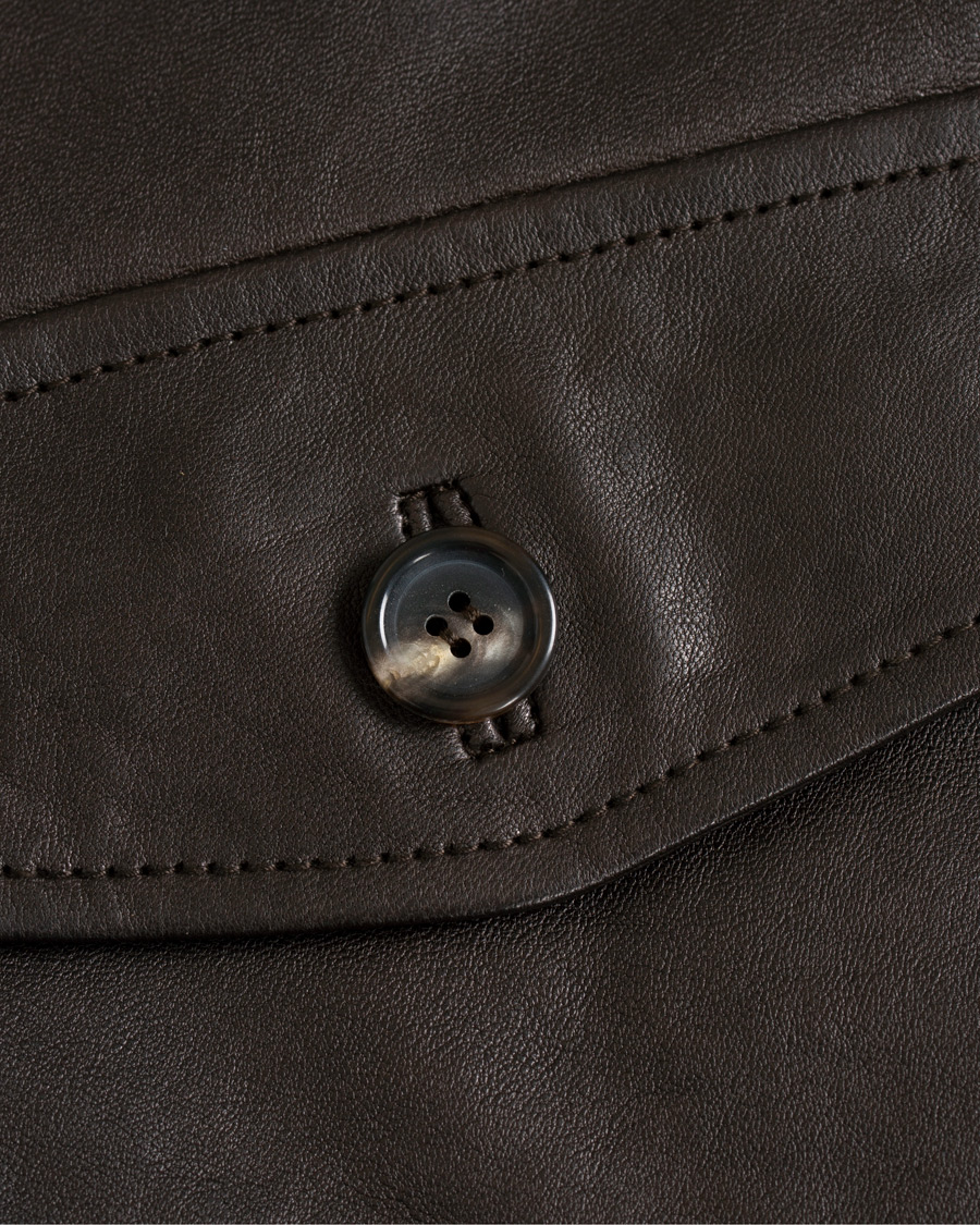 Herr | Jackor | Brooks Brothers | Aviator Shearling Bomber Jacket Vintage Brown