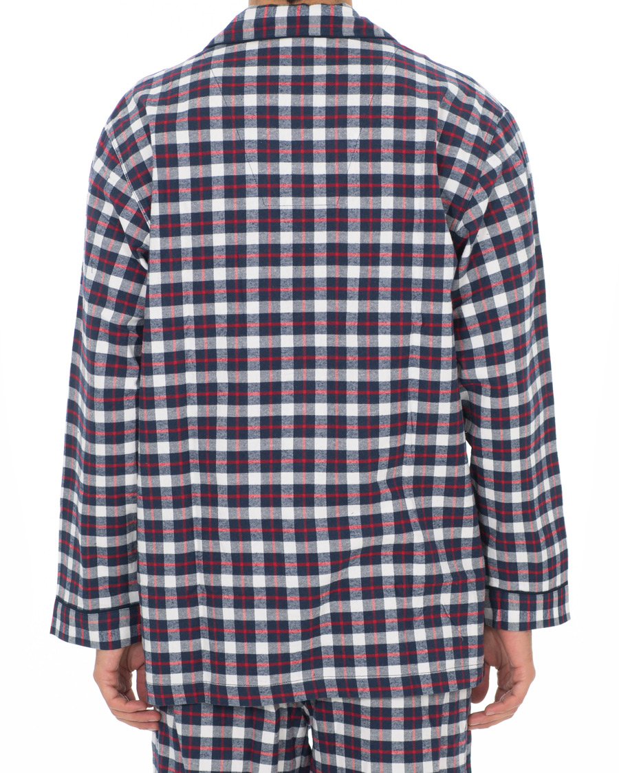 Herr | Pyjamas & Morgonrockar | Brooks Brothers | Classic Tartan Flannel Pyjamas Navy/Red