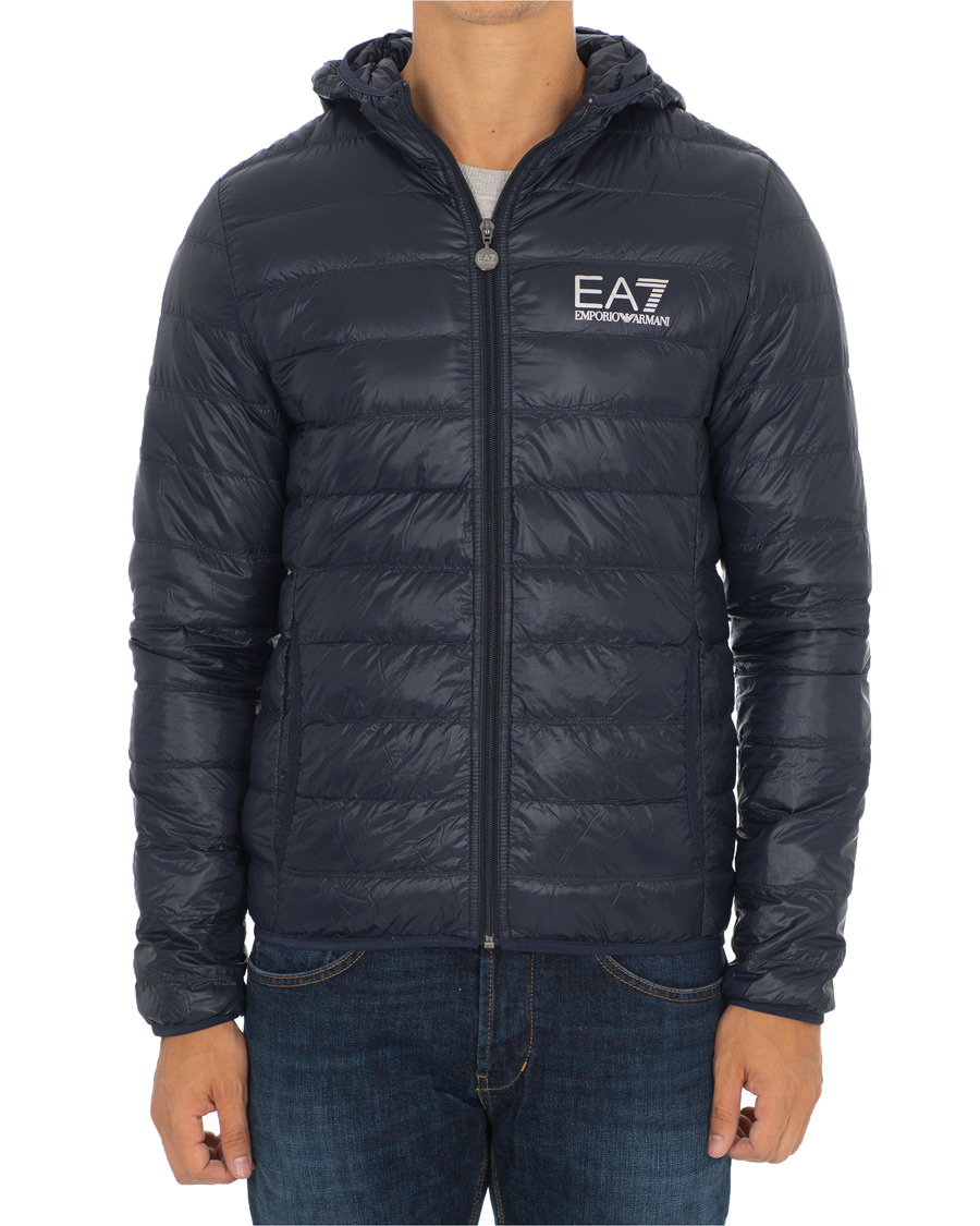 Herr | Jackor | EA7 | Train Core Light Down Hoodie Jacket Navy