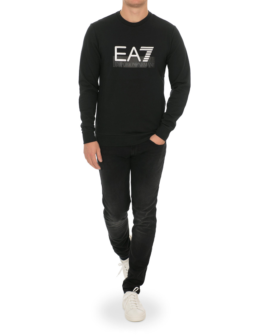 Herr | Tröjor | EA7 | Crew Neck Sweatshirt Black