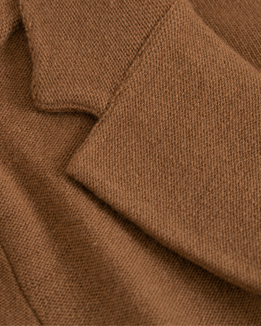 Herr | Kavajer | Lardini | Knitted Wool Blazer Brown