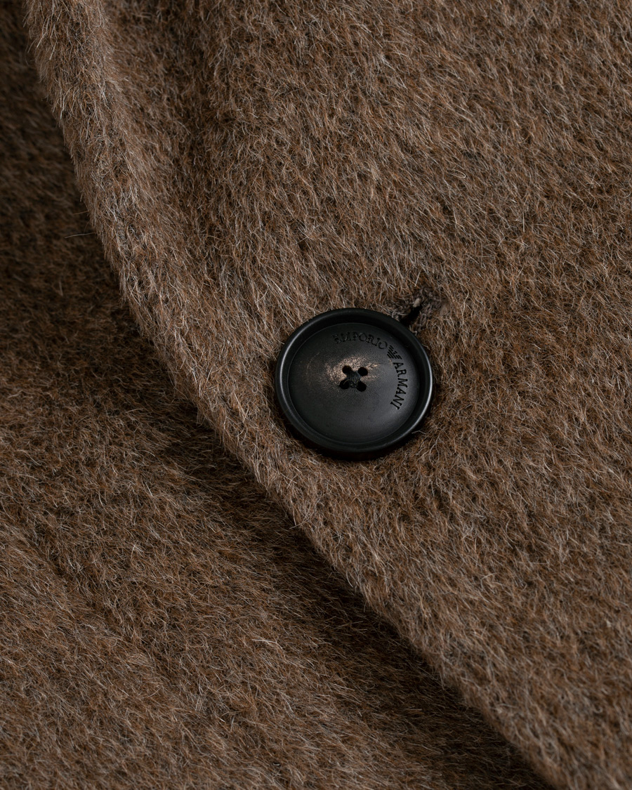 Herr | Jackor | Emporio Armani | Alpaca Coat Brown