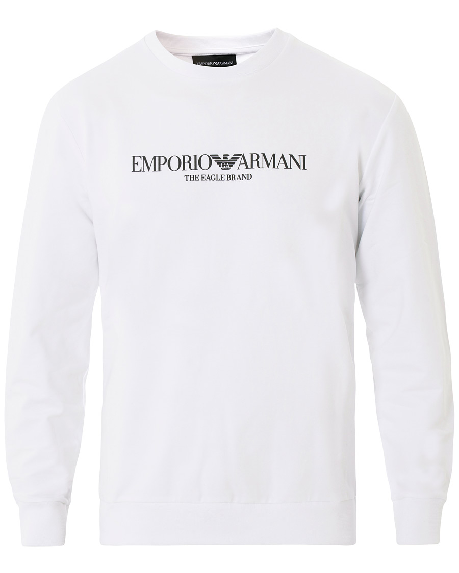 Herr | Tröjor | Emporio Armani | Logo Crew Neck Sweatshirt White