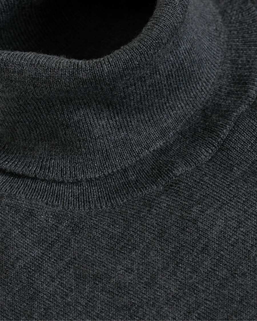 Herr | Tröjor | Emporio Armani | Virgin Wool Polo Grey Melange