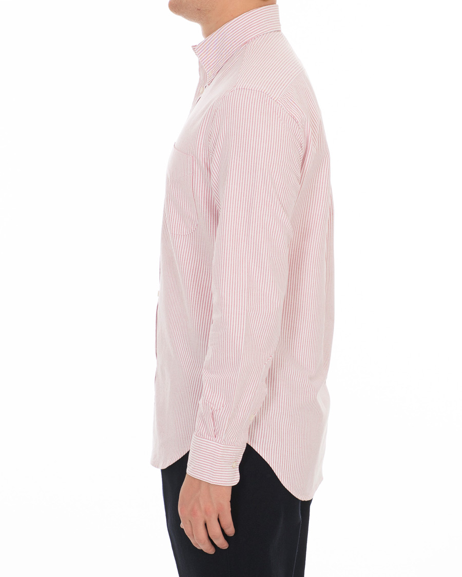 Herr | Skjortor | Gitman Vintage | Button Down Striped Oxford Shirt Red