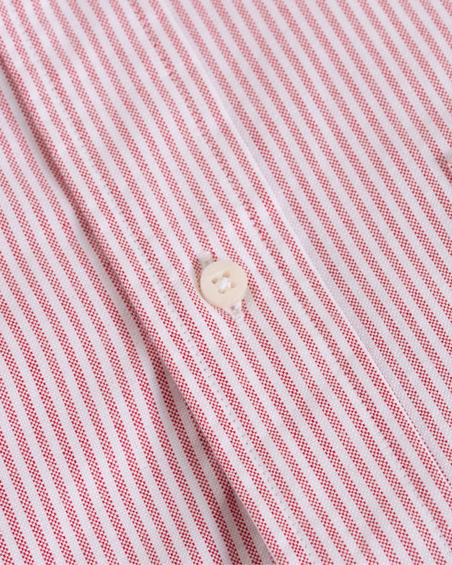 Herr | Skjortor | Gitman Vintage | Button Down Striped Oxford Shirt Red
