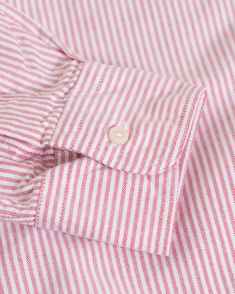 Herr | Skjortor | Gitman Vintage | Button Down Striped Oxford Shirt Red